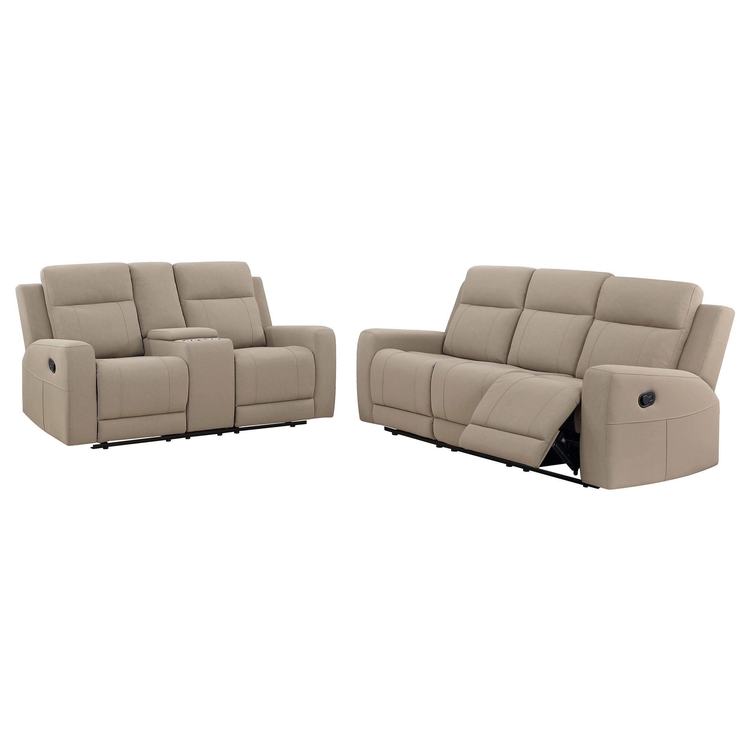 Coaster Fine Furniture - Brentwood - Upholstered Motion Reclining Sofa Set - 5th Avenue Furniture