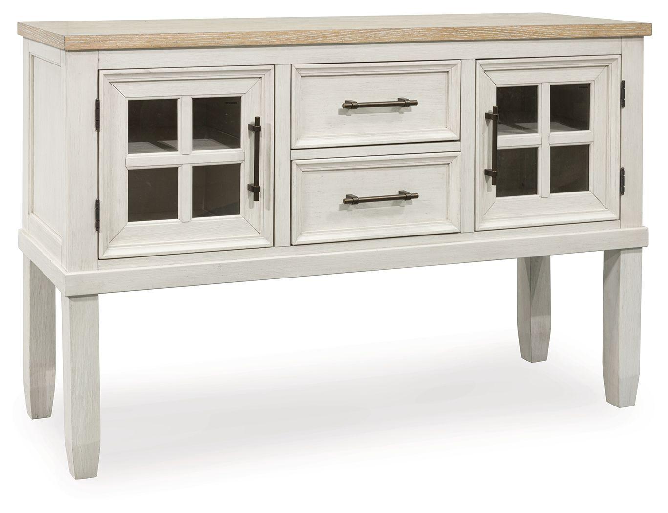 Benchcraft® - Shaybrock - Antique White / Brown - Dining Room Server - 5th Avenue Furniture