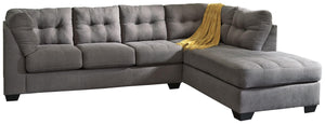 Benchcraft® - Maier - Charcoal - 2-Piece Sleeper Sectional With Chaise - 5th Avenue Furniture