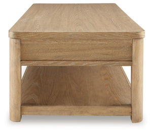 Signature Design by Ashley® - Rencott - Light Brown - Rectangular Cocktail Table - 5th Avenue Furniture