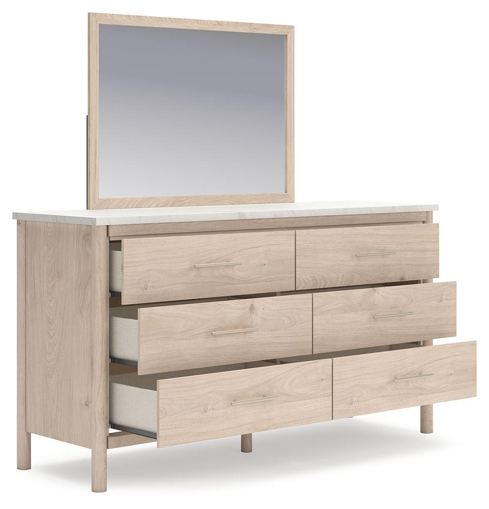 Signature Design by Ashley® - Cadmori - Two-tone - Dresser And Mirror - 5th Avenue Furniture