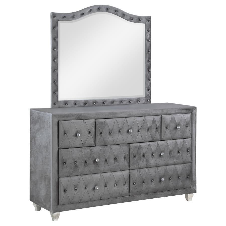 CoasterEssence - Deanna - 7-drawer Rectangular Dresser With Mirror - 5th Avenue Furniture