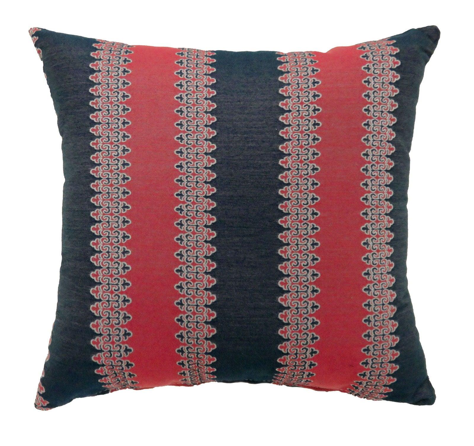 Furniture of America - Lara - X Pillow (Set of 2) - Red / Blue - 5th Avenue Furniture