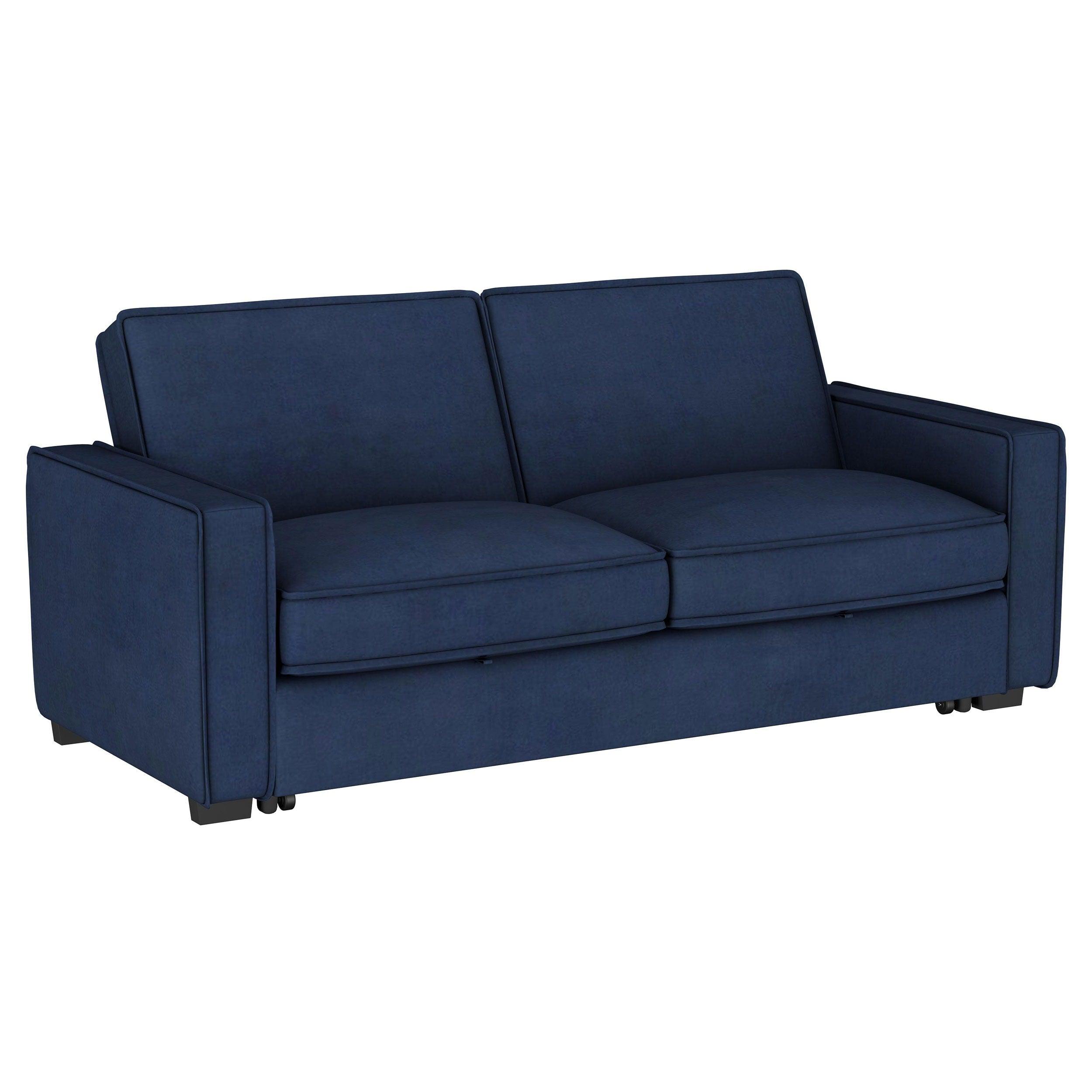 Coaster Fine Furniture - Gretchen - Multipurpose Upholstered Convertible Sleeper Sofa Bed - Navy Blue - 5th Avenue Furniture