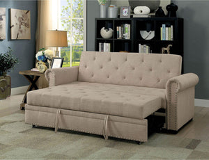 Furniture of America - Iona - Futon Sofa - Beige - 5th Avenue Furniture