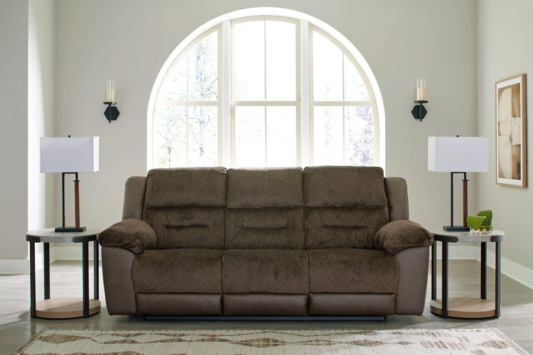 Benchcraft® - Dorman - Chocolate - Reclining Sofa - 5th Avenue Furniture