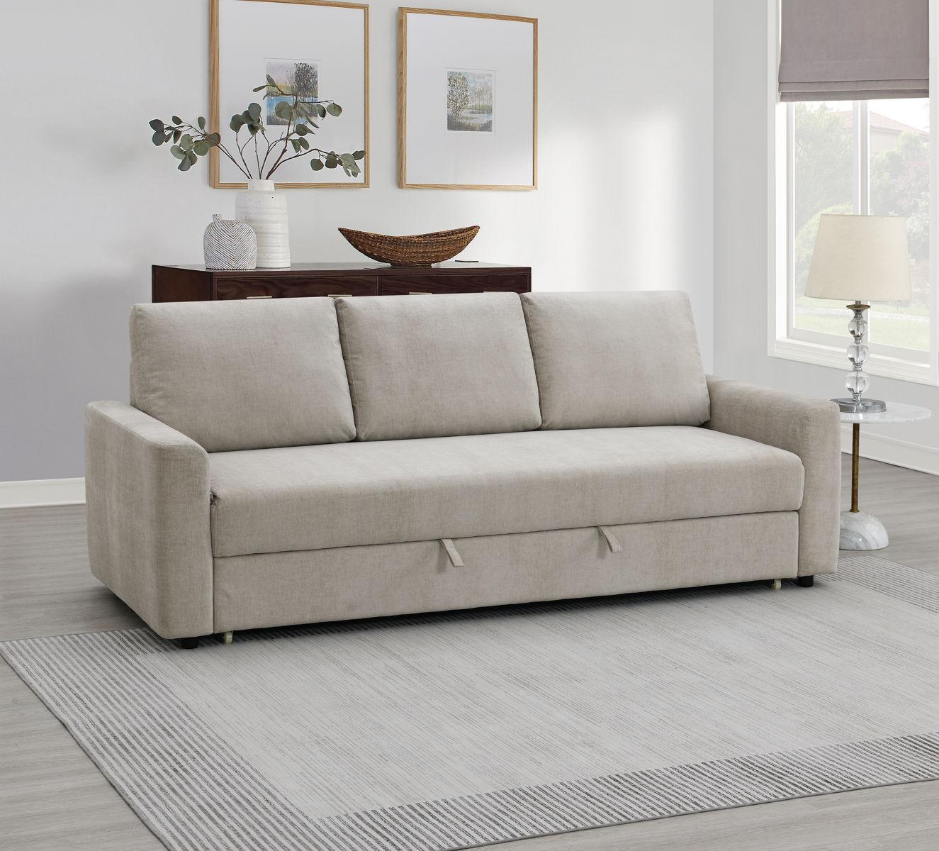 ACME - Haran - Sofa With Sleeper - Beige - 5th Avenue Furniture