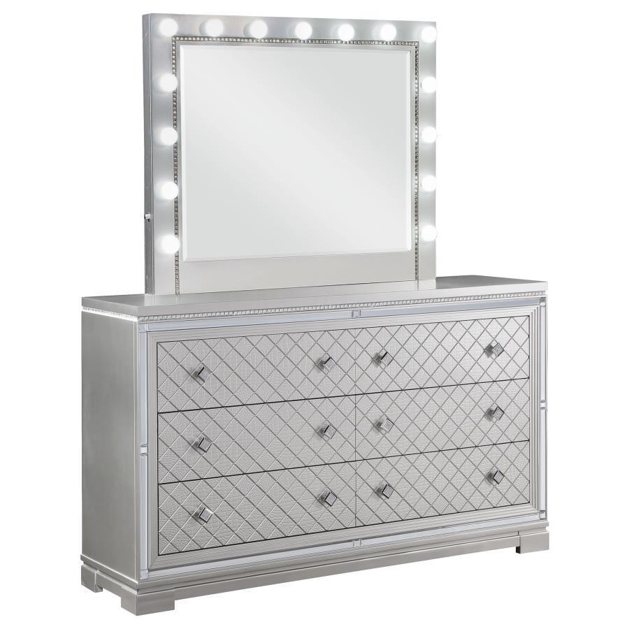 CoasterEssence - Eleanor - Rectangular 6-drawer Dresser With Mirror - 5th Avenue Furniture