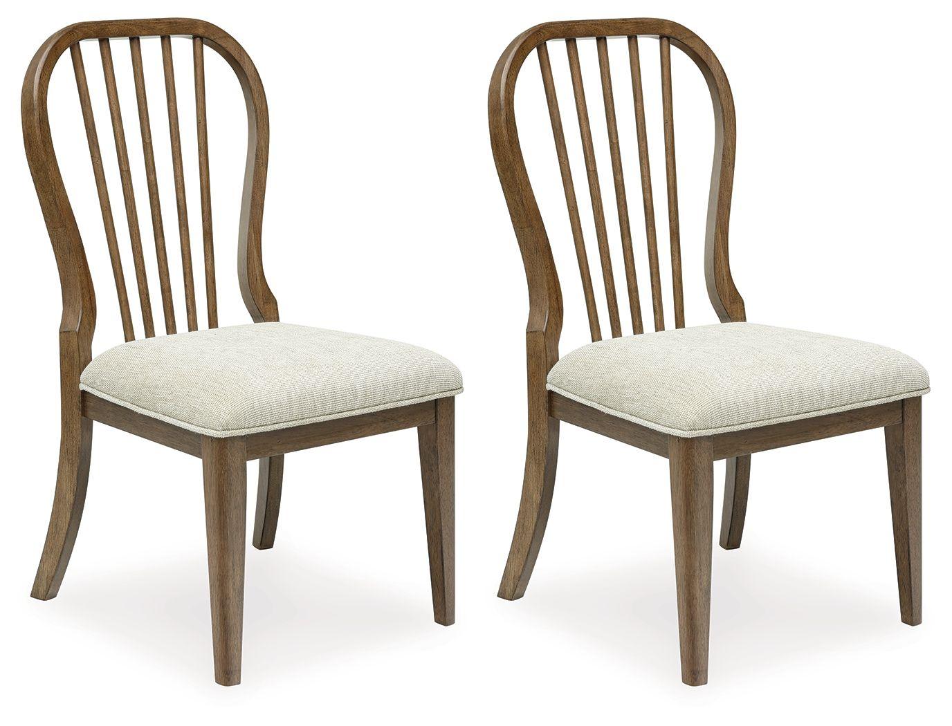 Benchcraft® - Sturlayne - Brown - Dining Upholstered Side Chair (Set of 2) - Spindleback - 5th Avenue Furniture