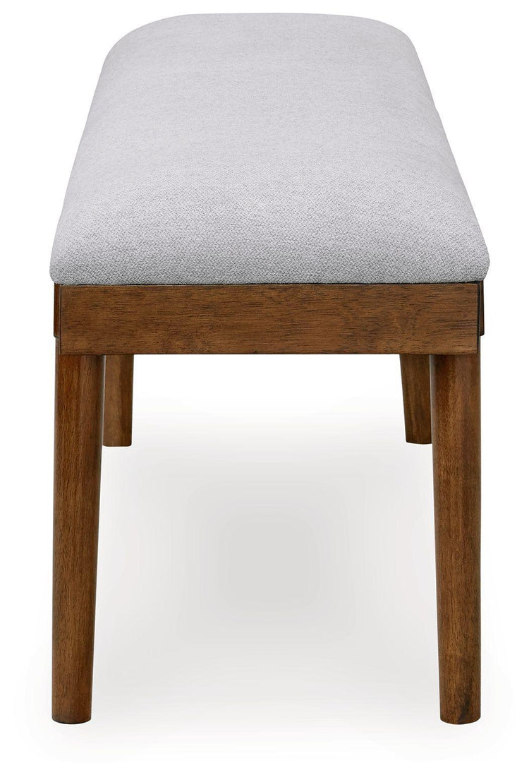 Signature Design by Ashley® - Lyncott - Gray / Brown - Large Upholstered Dining Room Bench - 5th Avenue Furniture
