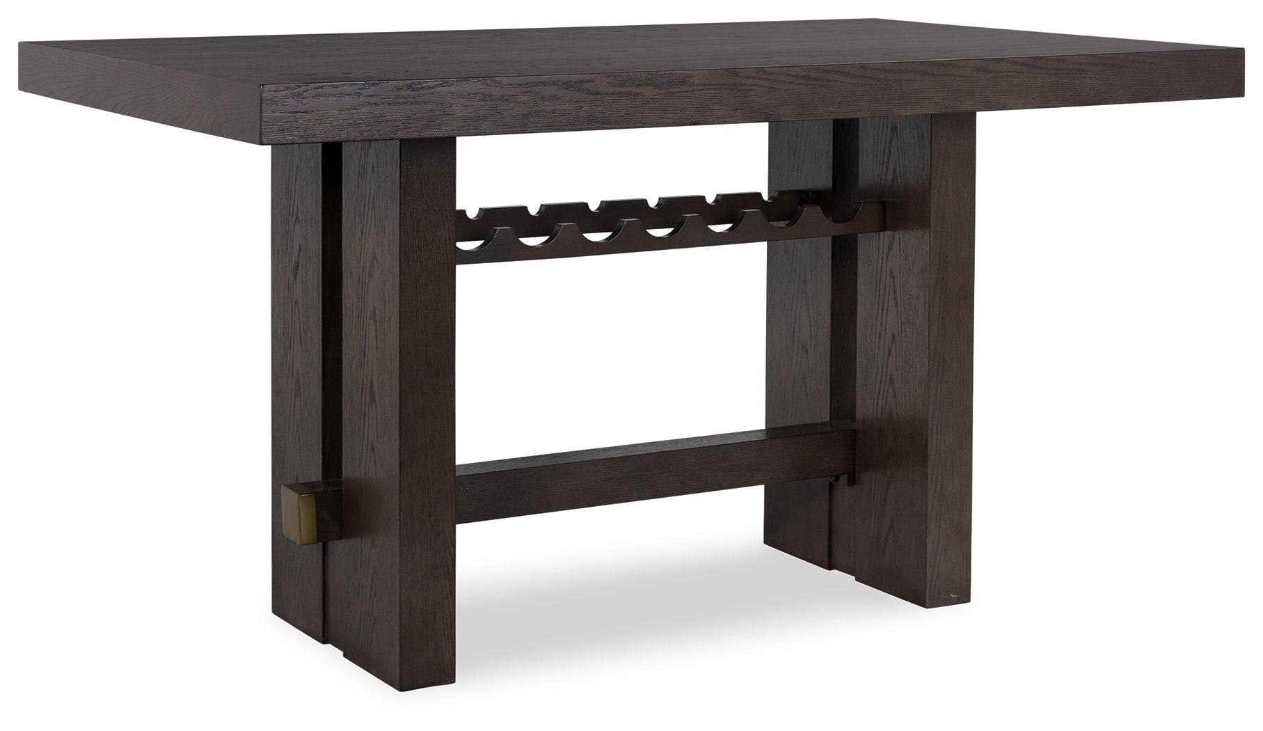 Signature Design by Ashley® - Burkhaus - Dark Brown - Rectangular Dining Room Counter Table - 5th Avenue Furniture