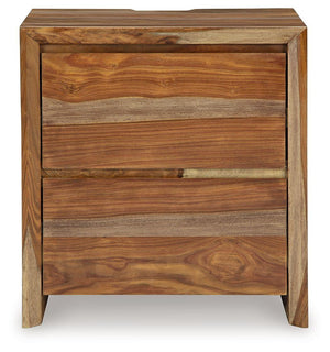 Signature Design by Ashley® - Dressonni - Brown - Two Drawer Night Stand - 5th Avenue Furniture