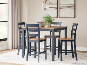 Signature Design by Ashley® - Gesthaven - Dining Room Counter Table Set - 5th Avenue Furniture