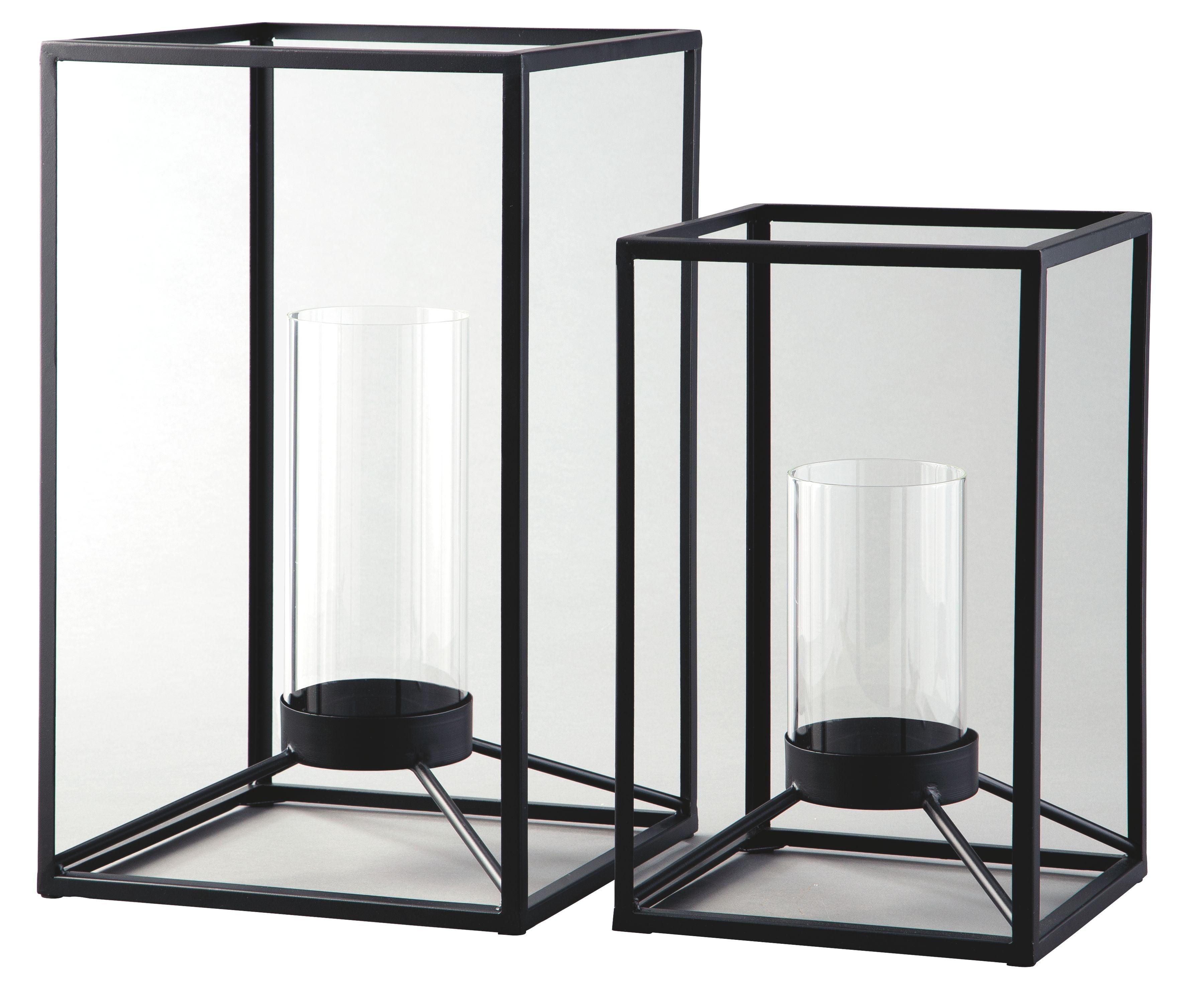 Ashley Furniture - Dimtrois - Black - Lantern Set (Set of 2) - 5th Avenue Furniture
