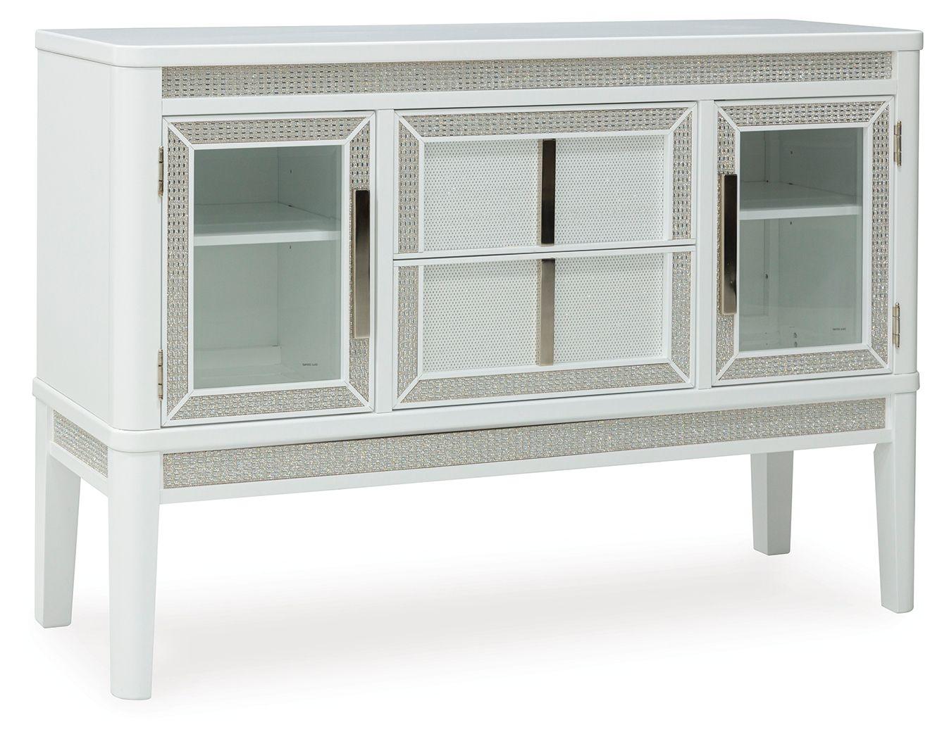 Signature Design by Ashley® - Chalanna - White - Dining Room Server - 5th Avenue Furniture