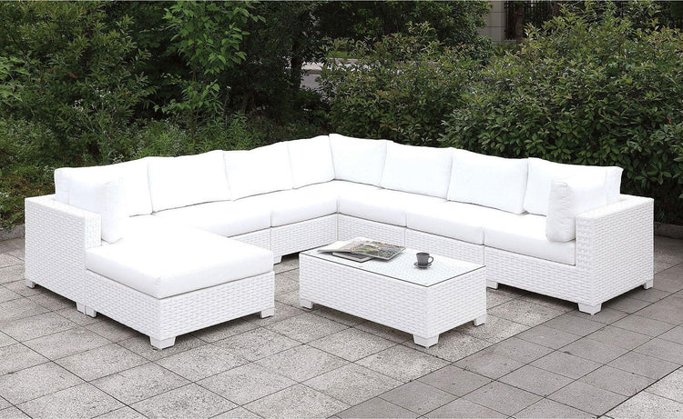 Furniture of America - Somani - Small Ottoman - White - 5th Avenue Furniture