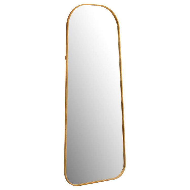 Coaster Fine Furniture - Simeon - Metal Frame Full Length 51" Floor Mirror - Antique Gold - 5th Avenue Furniture