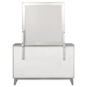 CoasterEssence - Leighton - 7-drawer Dresser With Mirror - Metallic Mercury - 5th Avenue Furniture