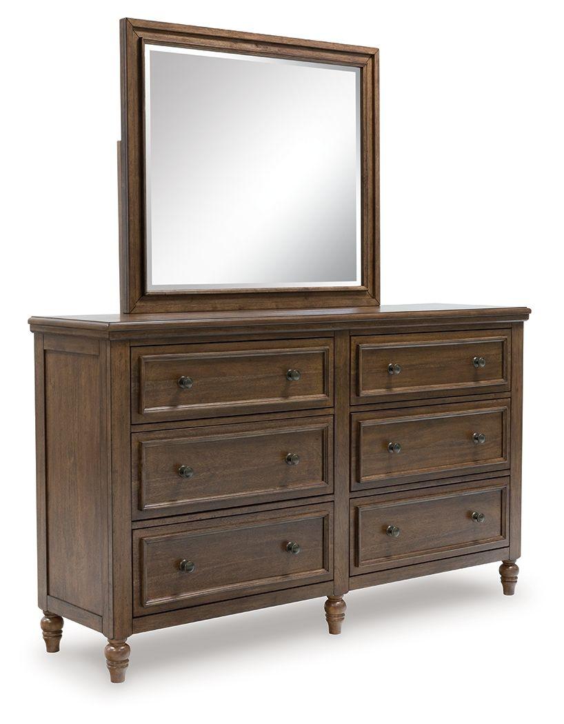 Benchcraft® - Sturlayne - Brown - Dresser And Mirror - 5th Avenue Furniture