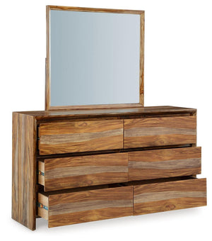 Signature Design by Ashley® - Dressonni - Brown - Dresser And Mirror - 5th Avenue Furniture
