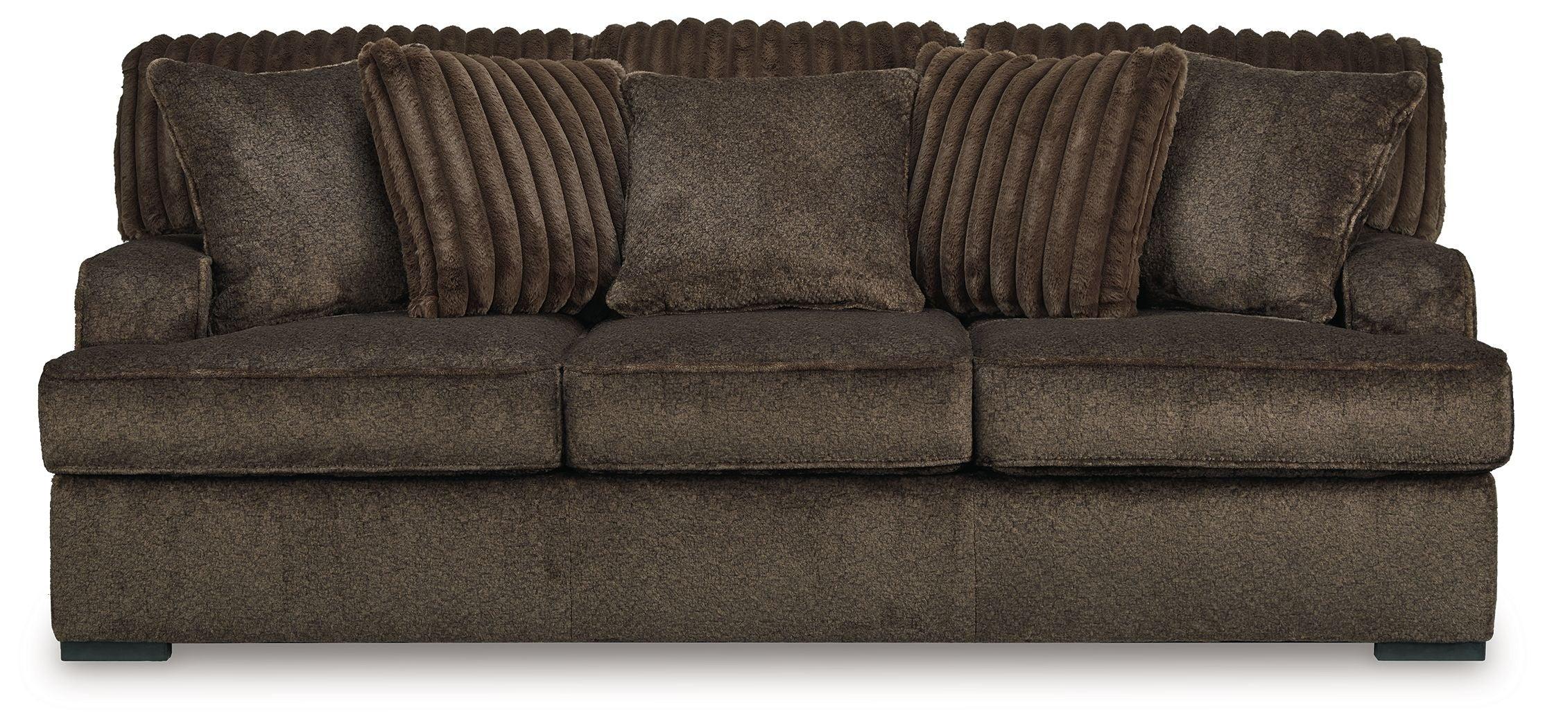 Benchcraft® - Aylesworth - Chocolate - Sofa - 5th Avenue Furniture