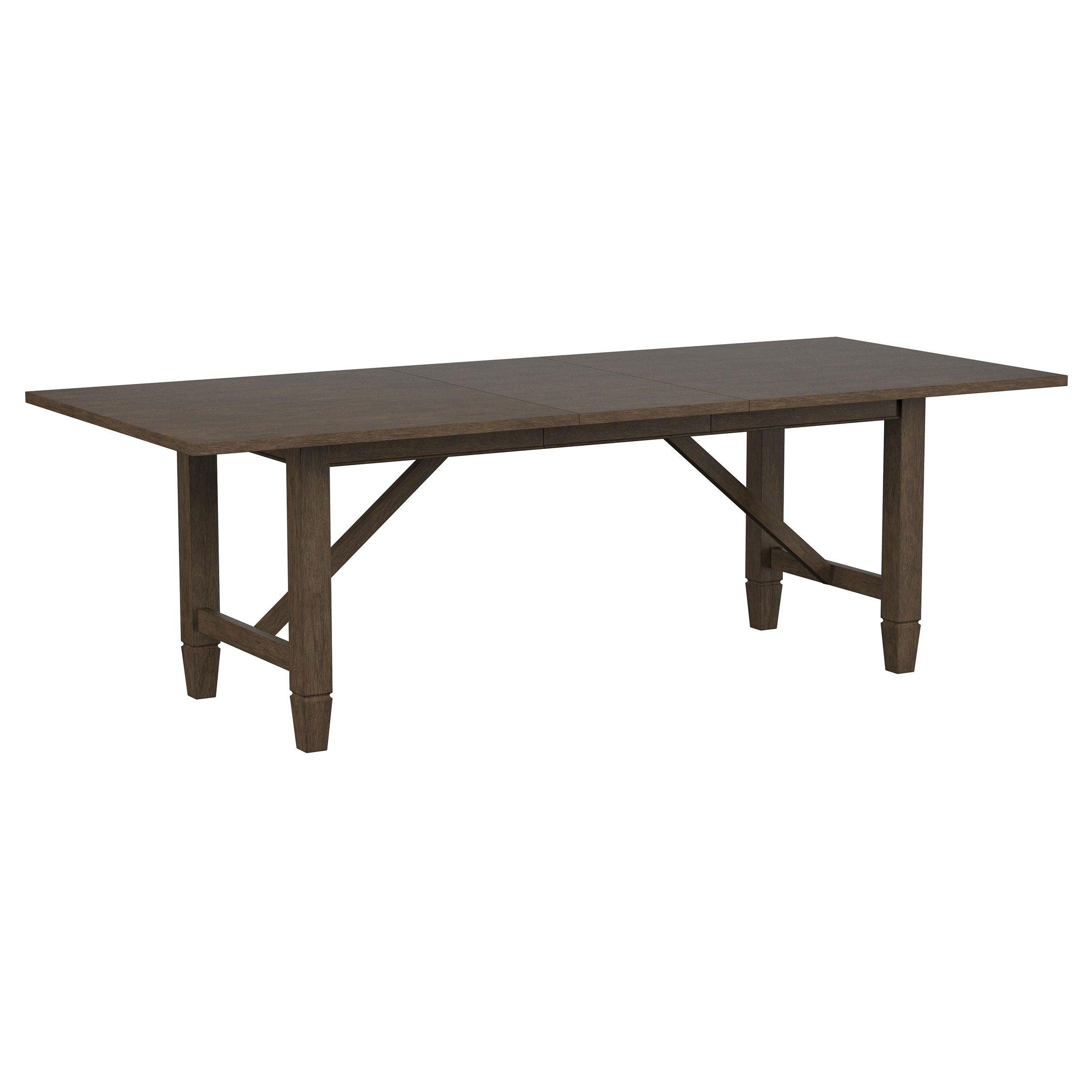 Coaster Fine Furniture - Matisse - Rectangular Dining Table With Removable Extension Leaf - Brown - 5th Avenue Furniture