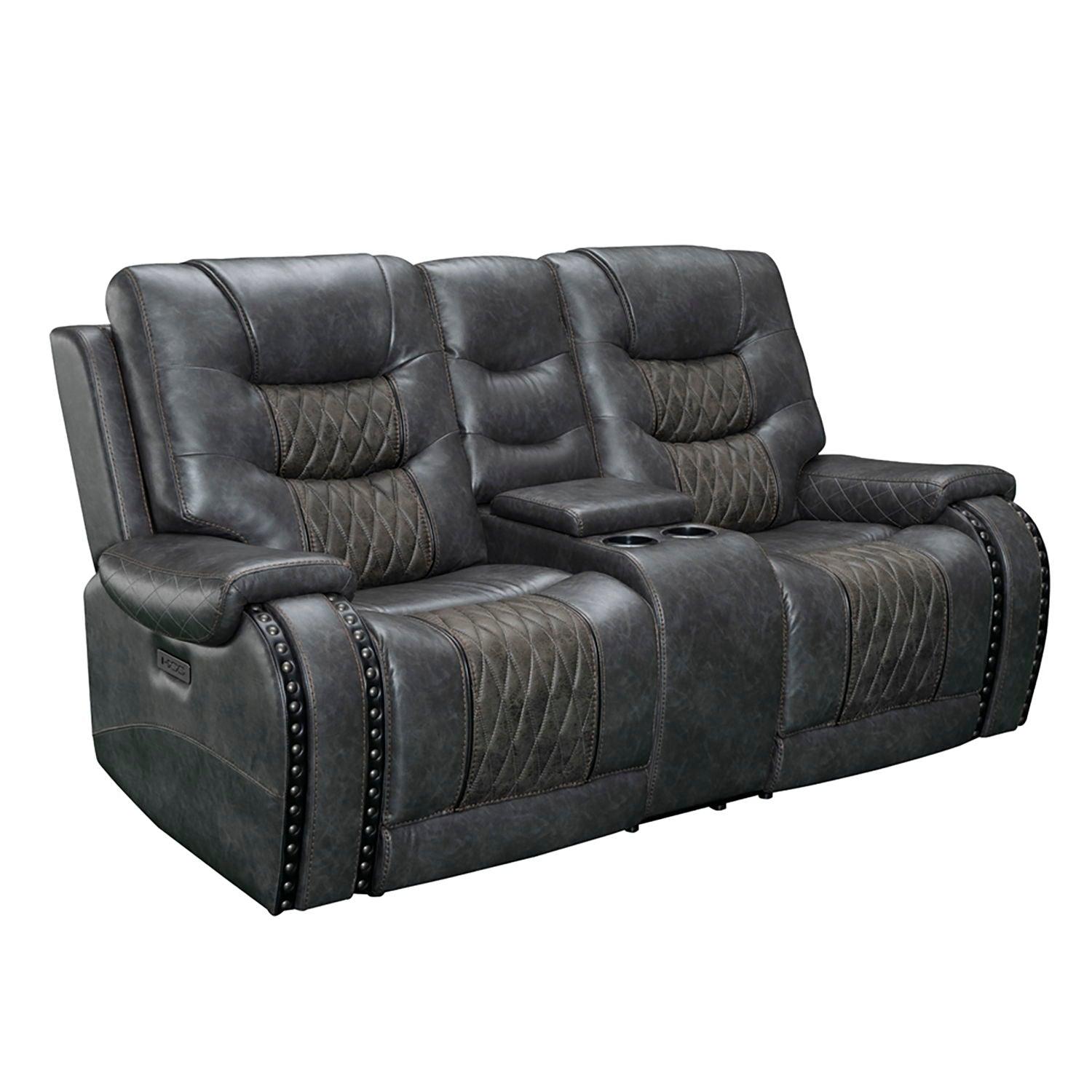 Parker Living - Outlaw - Power Console Loveseat - Stallion - 5th Avenue Furniture