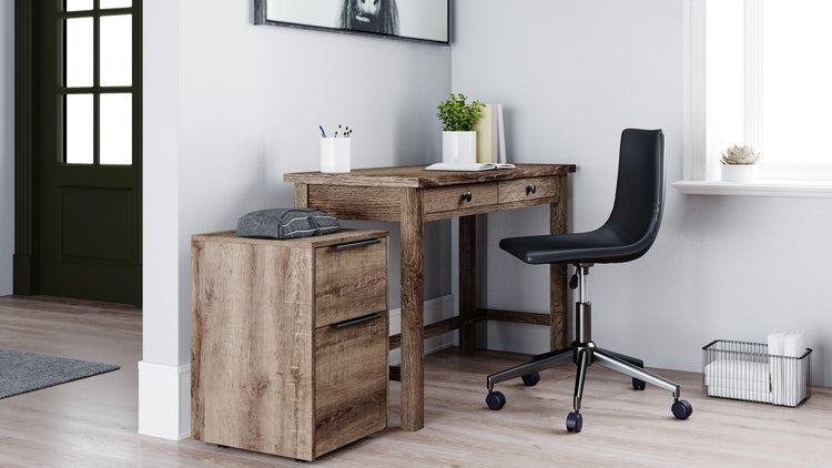Signature Design by Ashley® - Arlenbry - Gray - 2 Pc. - Home Office Desk, Swivel Desk Chair - 5th Avenue Furniture