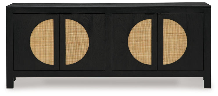 Cliffiings - Black / Natural - Accent Cabinet - 5th Avenue Furniture