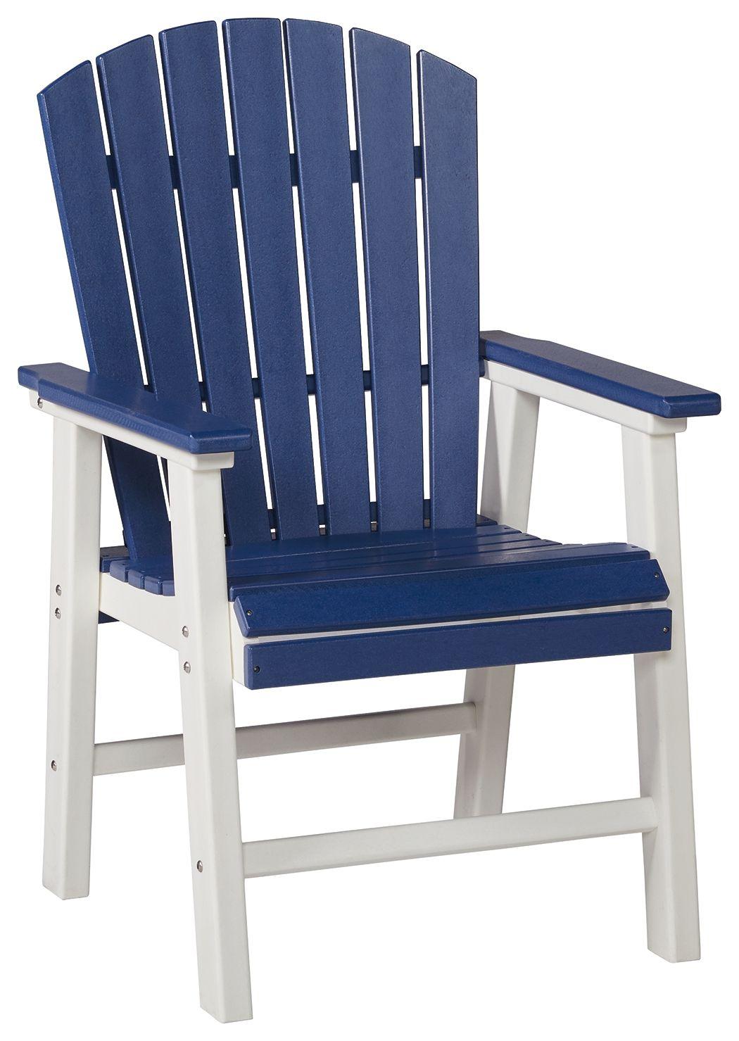 Signature Design by Ashley® - Toretto - Blue / White - Arm Chair (Set of 2) - 5th Avenue Furniture