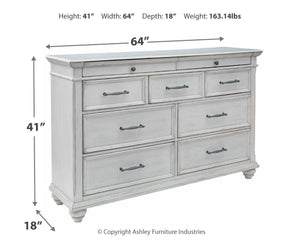Ashley Furniture - Kanwyn - Dresser, Mirror - 5th Avenue Furniture