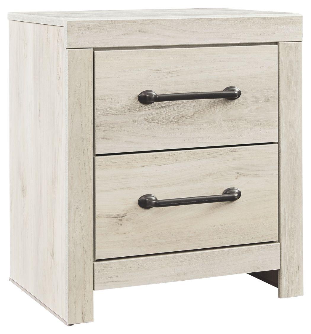 Ashley Furniture - Cambeck - Whitewash - Two Drawer Night Stand - 5th Avenue Furniture