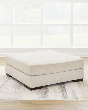 Ashley® - Lyndeboro - Natural - Oversized Accent Ottoman - 5th Avenue Furniture