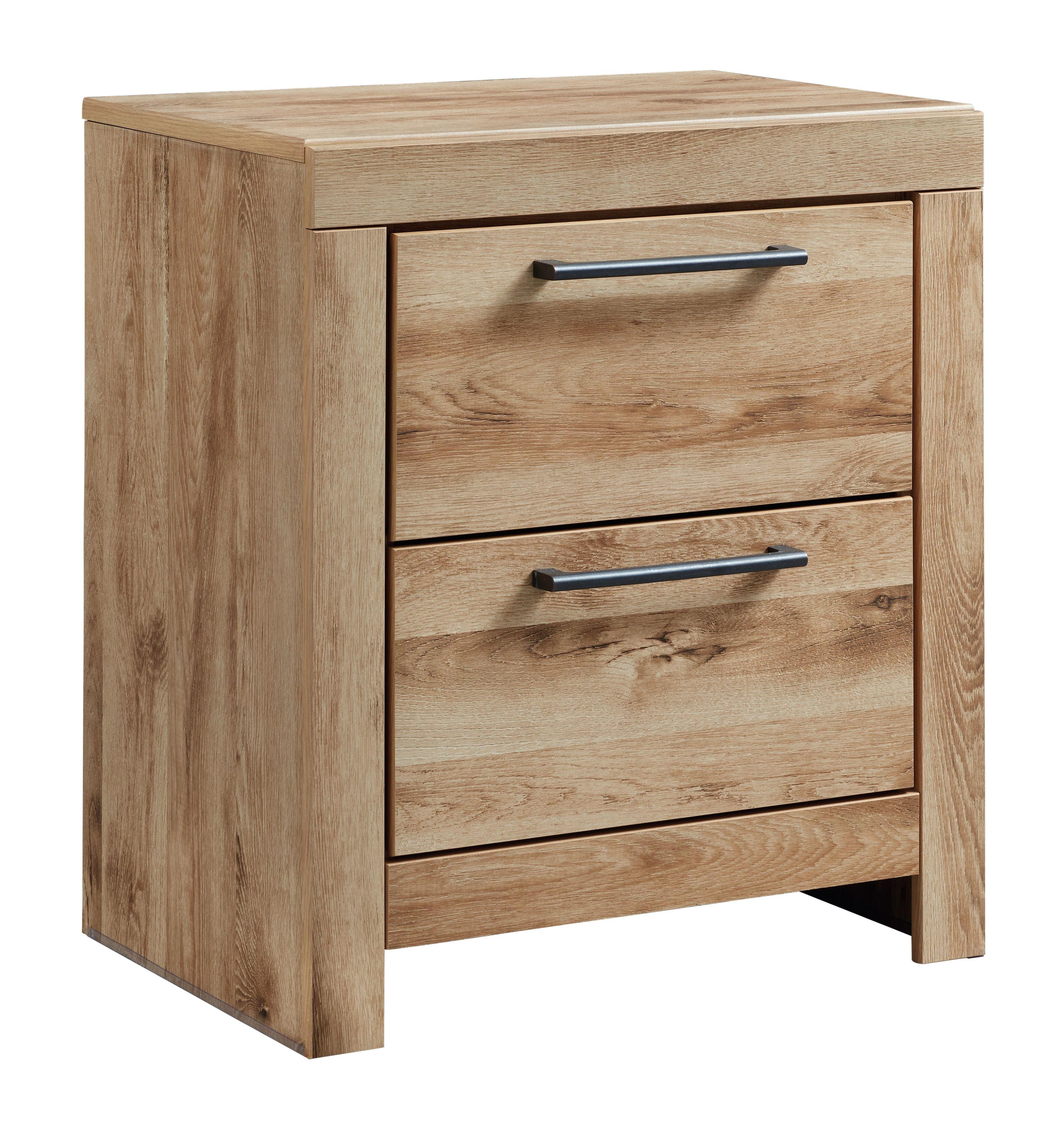 Signature Design by Ashley® - Hyanna - Tan Brown - Two Drawer Night Stand - 5th Avenue Furniture