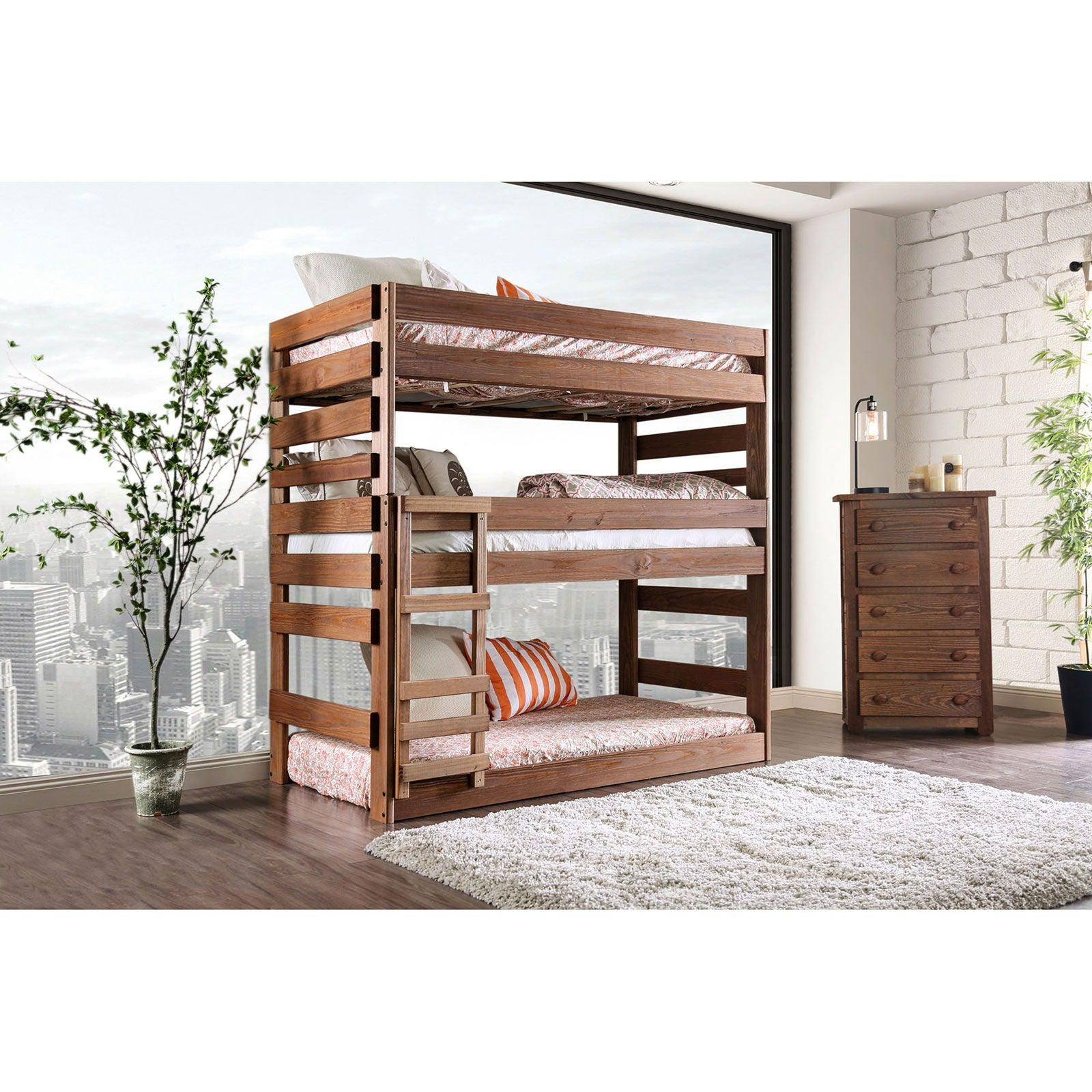 Furniture of America - Pollyanna - Twin Bed With 3 Slat Kits - Mahogany - 5th Avenue Furniture