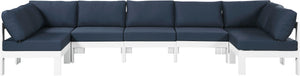 Meridian Furniture - Nizuc - Outdoor Patio Modular Sectional 7 Piece - Navy - 5th Avenue Furniture