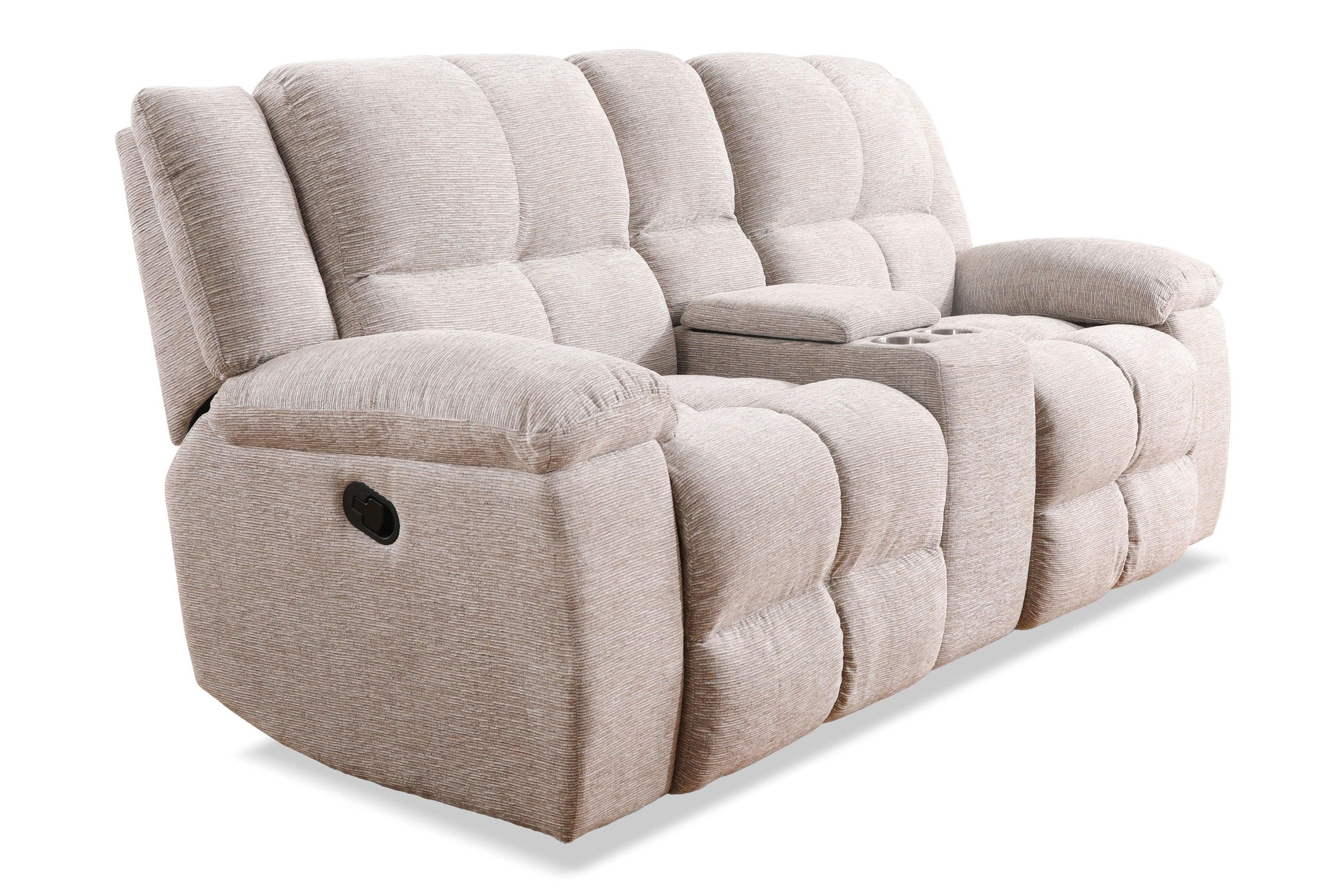 Parker Living - Buster - Reclining Console Loveseat - Opal Taupe - 5th Avenue Furniture