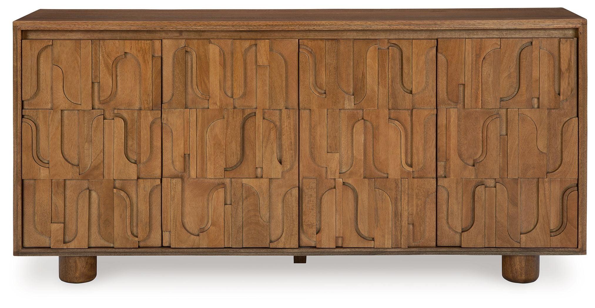 Signature Design by Ashley® - Gadburg - Medium Brown - Accent Cabinet - 5th Avenue Furniture