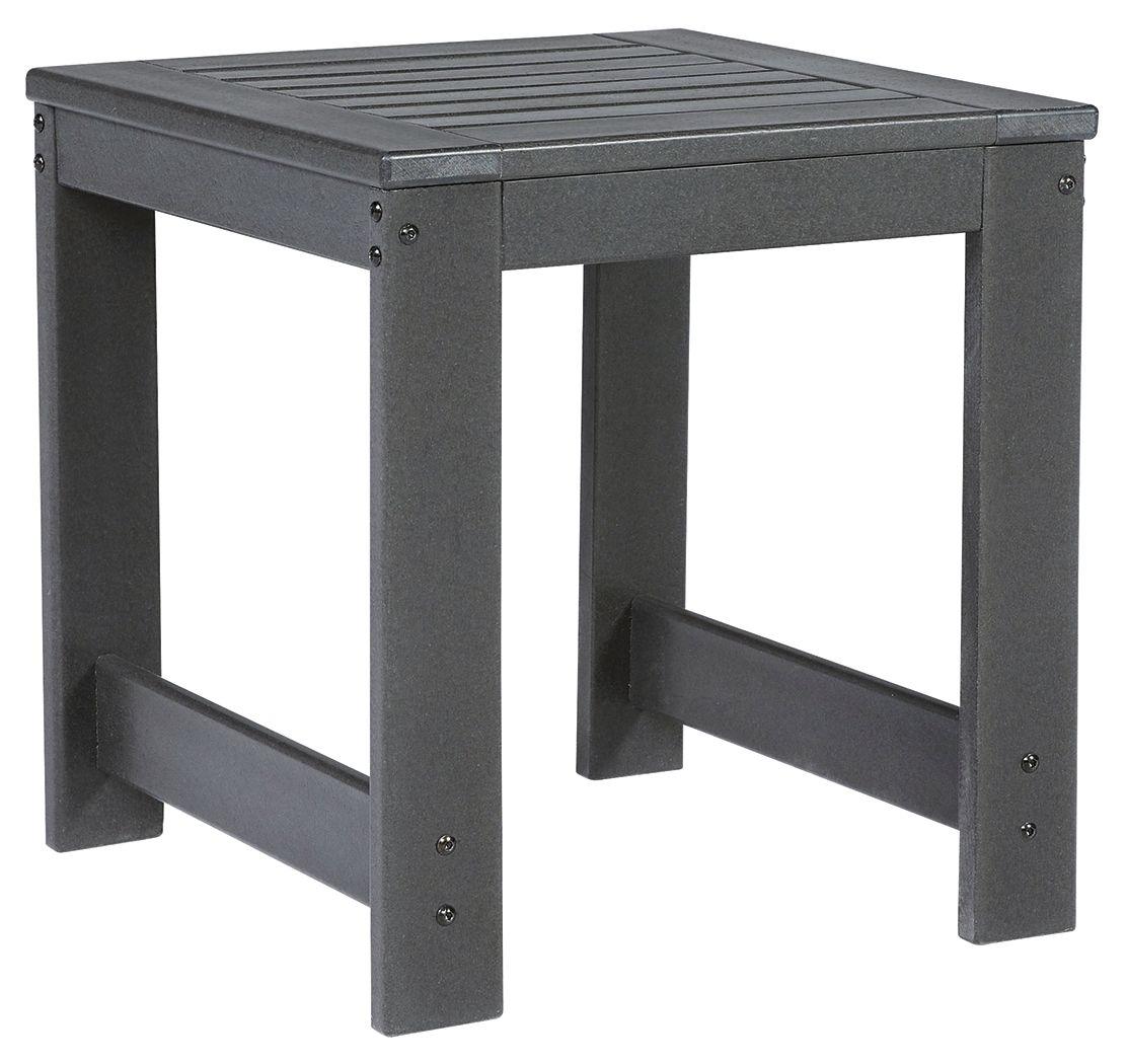 Signature Design by Ashley® - Amora - Charcoal Gray - Square End Table - 5th Avenue Furniture