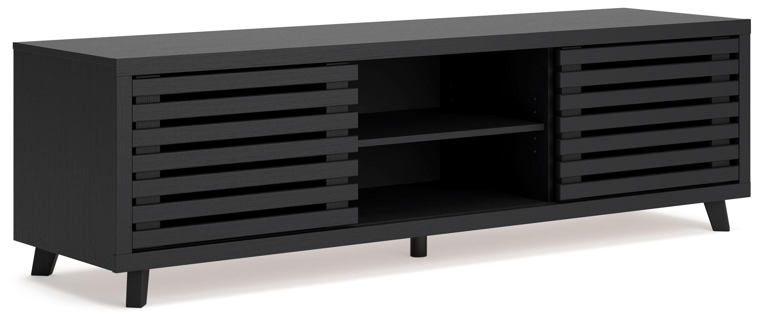 Signature Design by Ashley® - Danziar - Black - Extra Large TV Stand - 5th Avenue Furniture
