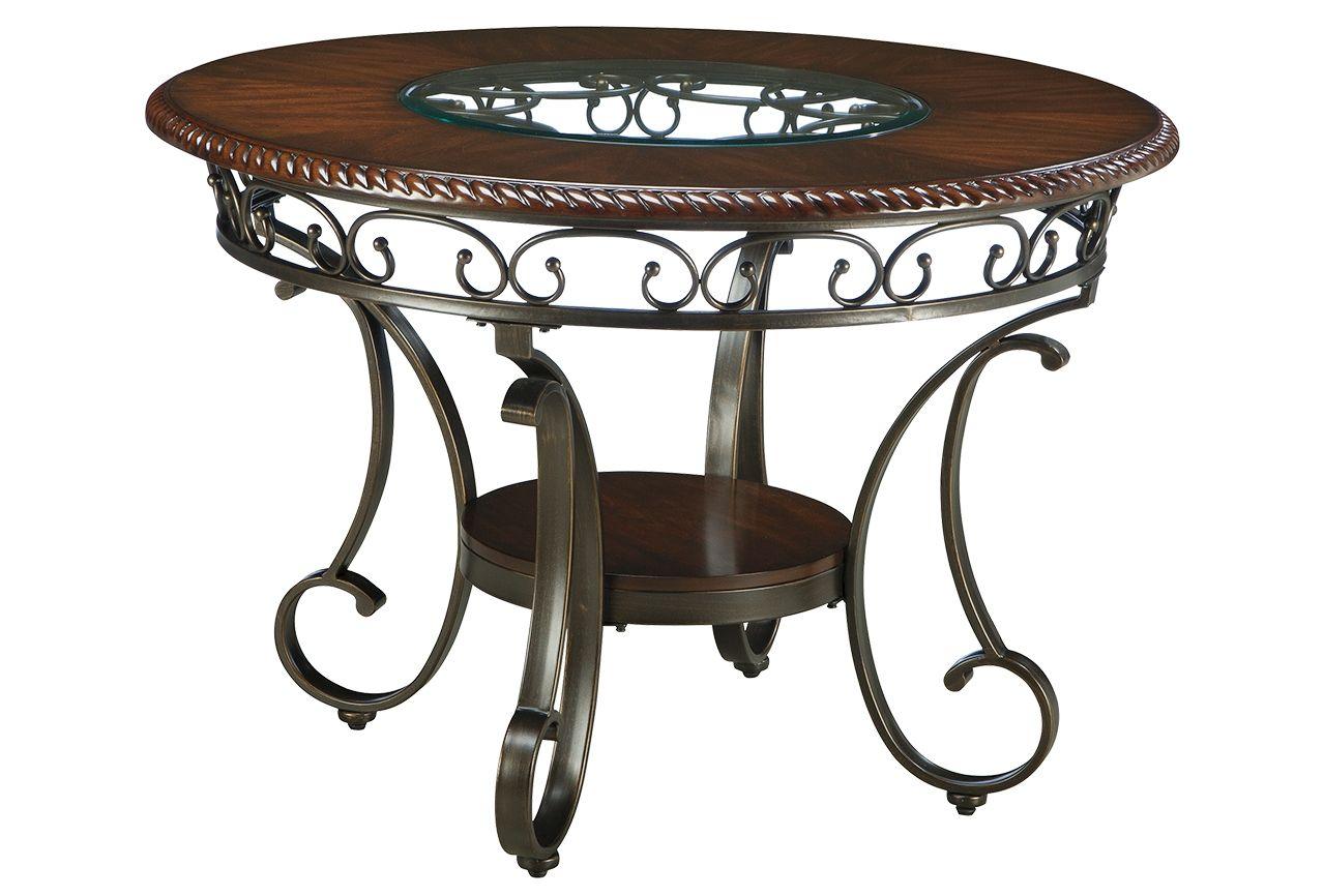 Signature Design by Ashley® - Glambrey - Brown - Round Dining Room Table - 5th Avenue Furniture