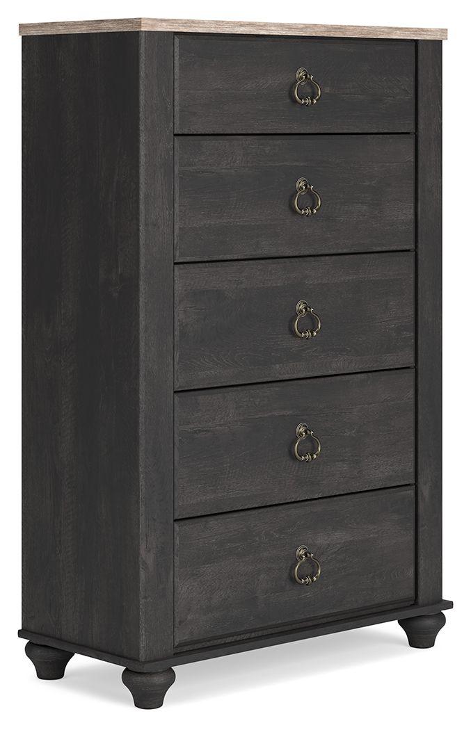 Signature Design by Ashley® - Nanforth - Two-tone - Five Drawer Chest - 5th Avenue Furniture