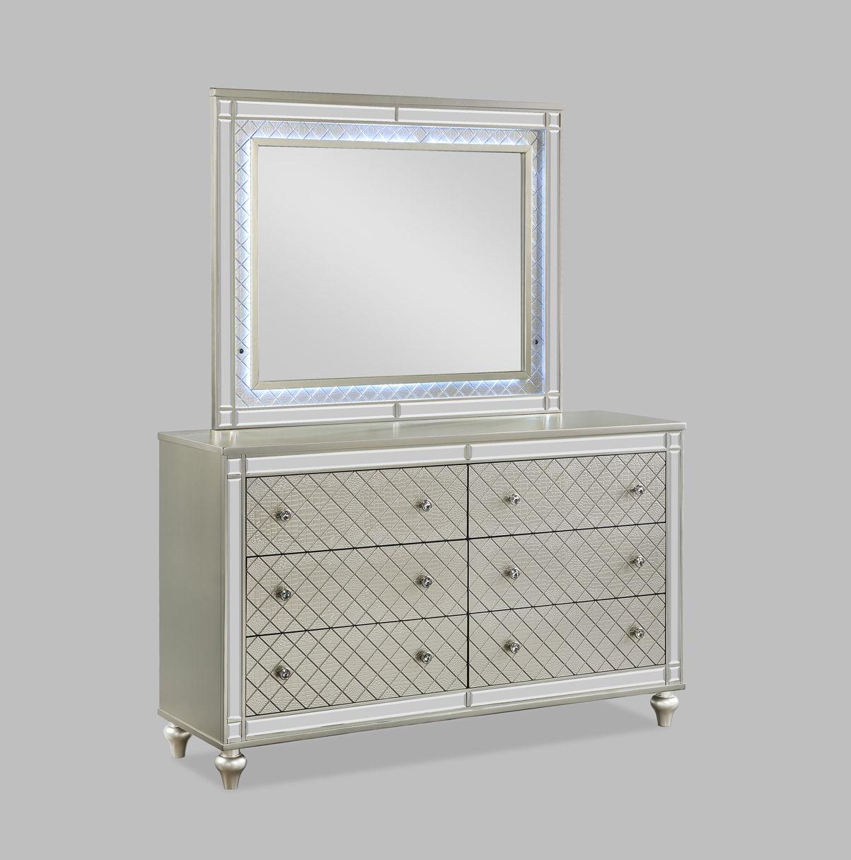Crown Mark - Cristian - Dresser, Mirror - 5th Avenue Furniture
