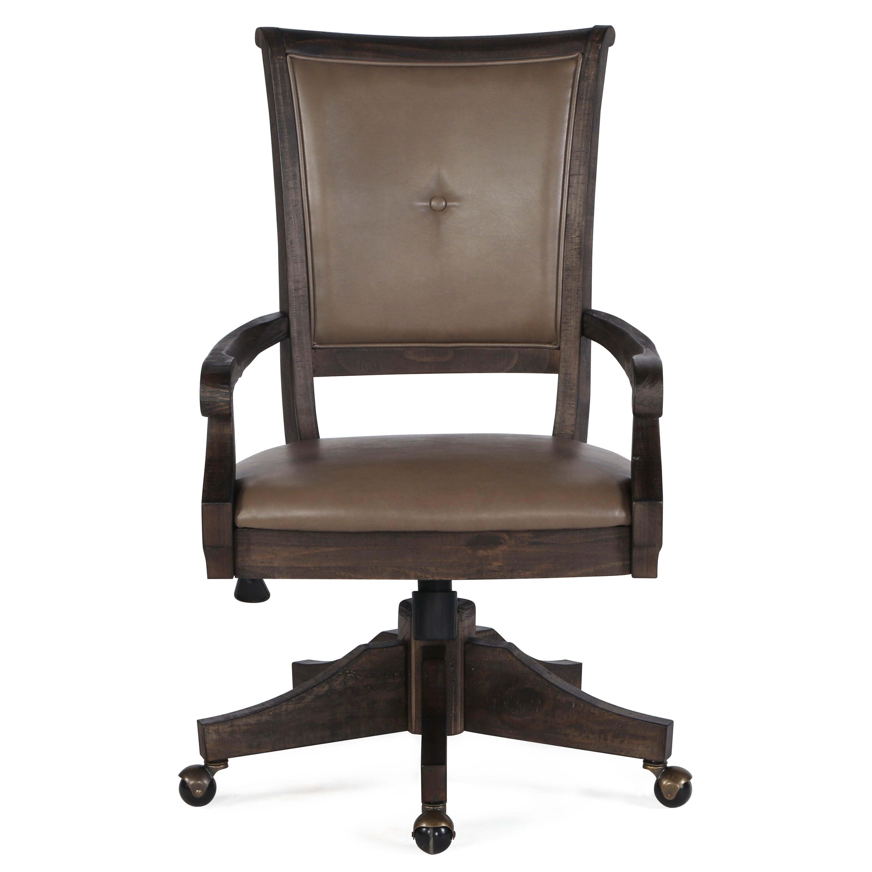 Magnussen Furniture - Sutton Place - Swivel Chair - Weathered Charcoal - 5th Avenue Furniture