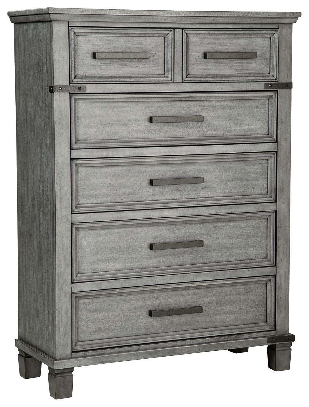 Signature Design by Ashley® - Russelyn - Gray - Five Drawer Chest - 5th Avenue Furniture