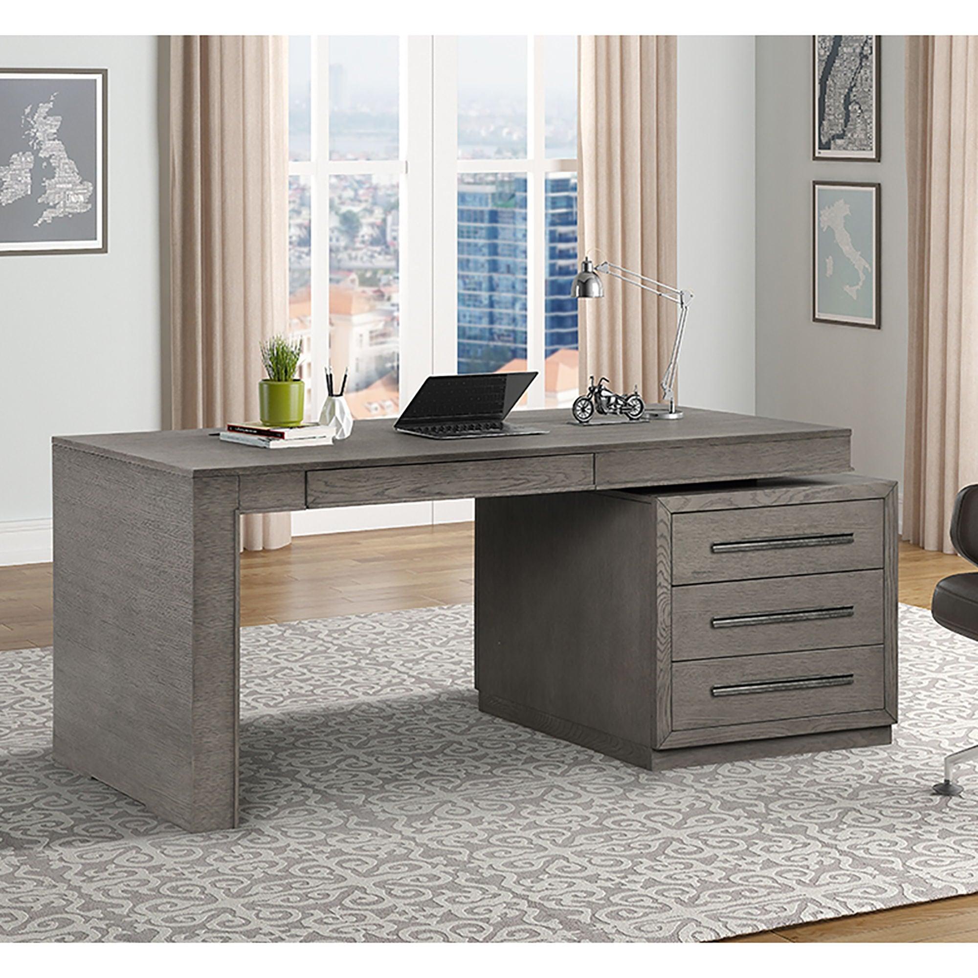 Parker House - Pure Modern - Executive Desk - Moonstone - 5th Avenue Furniture