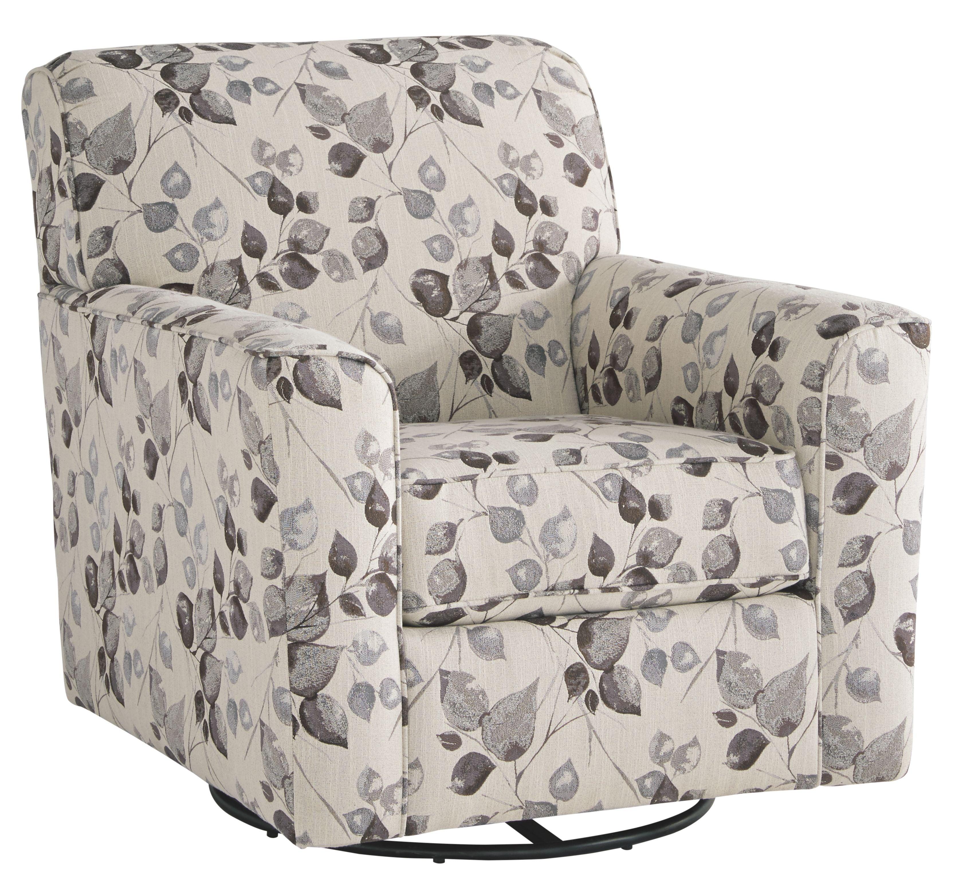 Ashley Furniture - Abney - Platinum - Swivel Accent Chair - 5th Avenue Furniture