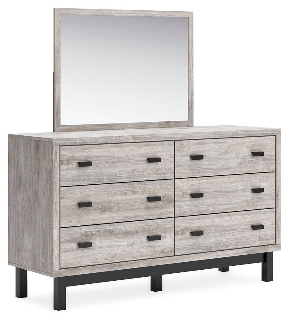 Signature Design by Ashley® - Vessalli - Gray - Dresser And Mirror - 5th Avenue Furniture