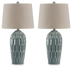 Signature Design by Ashley® - Hadbury - Ceramic Table Lamp (Set of 2) - 5th Avenue Furniture