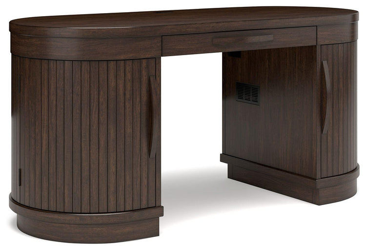 Signature Design by Ashley® - Korestone - Warm Brown - Home Office Desk - 5th Avenue Furniture